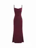 Vestido Exquisito de Início de Verão, Vestido Longo de Cauda de Peixe com Renda Splicing Costas Nuas de Luxo Leve, Vestido de Alça de Alta Qualidade e Elegante