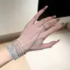 Moda retro europea y americana estilo ins transfronterizo, superventas de AliExpress, pulsera y anillo multicapa con adornos de diamantes, accesorio simple para fiesta