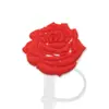 Chapéu de palha com florzinha manga de palha plugue de silicone para poeira clip de fivela decorativa para canudo de festa personalidade fofo desenho animado produtos de exportação