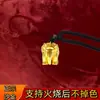 Nuevo Estilo Tienda de Oro Réplica de Colgante Tradicional de Elefante de Oro Arena, Simbolizando Buena Fortuna en Todos los Aspectos, y el Colgante No se Desvanecerá Incluso si se Quema