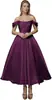 Vestido de Cetim Ombro a Ombro para Comércio Exterior e Vendas Transfronteiriças, Adequado para Noivado, Casamento, Festa de Noiva, Banquete e Vestido de Noite