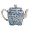 Tetera cuadrada china antigua con forma de flor de horno Ru, tetera grande para el hogar, juego de té de kung fu, tetera de cerámica de una sola olla de gran capacidad