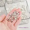 Prata Quebrada Vários Dois DIY Feito à Mão Contas Preservação da Cor Quadrado de Prata Espesso Contas Espalhadas Pulseira Pulseira Material Acessórios