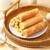 Hojaldre de Huevo, Pastel de Frijol Mungo sin Azúcar, Bocadillos para Personas Mayores, Bocadillos de Desayuno, Pastel de Frijol Mungo, Helado Saludable y Delicioso