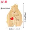 Rompecabezas de Madera Creativo Transfronterizo Traje de Oso Oso Madre e Hijo Traje de Elefante Adornos de Madera Artesanías de Madera Adornos