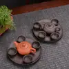 Adornos para Mascotas de Té Se Pueden Usar para Cultivar Mini Tetera de Arena Púrpura Juego de Tazas Taza de Bolsillo Pequeña Punta de Dedo Tetera Juego de Té Juego de Té Kung Fu