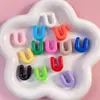 Cuentas Acrílicas con Letras Inglesas y Agujero Grande al por Mayor para Cadenas de Teléfono DIY, Llaveros, Colgantes para Bolsos y Materiales para Accesorios