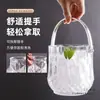 Balde de gelo em acrílico, design estiloso, adequado para uso comercial, balde de champanhe, plástico, para uso doméstico e em bares, KTV, balde pequeno para cubos de gelo
