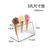 Soporte Exhibidor para Conos de Helado, Soporte para Conos de Leche Caliente, Soporte Transparente de Acrílico para Conos, Soporte para Rollos de Huevo