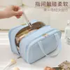 Bolsa de maquillaje grande para viaje, neceser portátil para mujer de tres capas con compartimentos, bolsa de mano impermeable para almacenamiento de cuidado de la piel