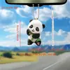Colgante de Coche de Panda Plano de Acrílico Nuevo 2D Transfronterizo Colgante de Mochila de Acrílico