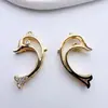 Dijes Colgantes Chapados en Oro de Alta Calidad Colgante de Delfín Accesorios para Joyería DIY Accesorios para Collares DIY Hechos a Mano