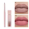 Set de Brillo de Labios y Delineador de Labios Mate Impermeable No se Pega a la Taza Maquillaje de Labios Comercio Exterior Maquillaje Transfronterizo Kit de Maquillaje Cosmético