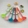 Utensílios de Cozinha Cabo Integrado Silicone Antiaderente Panela Colher de Sopa Colher Grande Mingau Colher de Silicone Colher para Assar Creme