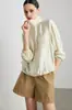 Camisa con Protección Solar Entrelazada para Mujer, Nuevo Estilo Primavera y Verano 2026, Corte Holgado, Lujo Ligero, Alta Calidad, Color Sólido, Chaqueta Delgada