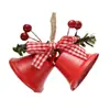 Decoração de Natal Estilo Amazon Transfronteiriça Sino Trombeta Dupla Sino de Metal Pingente Janela Árvore de Natal Decorações