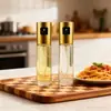 Atacado Frasco Borrifador Tipo Pump Frasco de Vidro para Óleo Cozinha Doméstico Churrasco Aço Inoxidável Frasco Borrifador Vidro Transparente