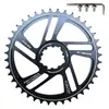 Biela para Bicicleta de Montaña GXP Offset de 3 mm 30T-42T Aleación de Aluminio Negra MTB Doble Plato