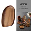 Juego de espátulas de teca para cocinar, espátula de madera de acacia con mango largo, espátula para sartenes antiadherentes, cucharón de sopa de madera, vajilla, utensilios de cocina