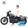 Coche muscle Wolf adecuado para Harley Luwei 117 bolsa lateral bolsa lateral se puede instalar casco medio casco casco completo marco de liberación rápida modificación