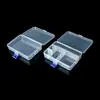 Suministro del fabricante: Caja de Costura Transparente Desmontable de 5 Compartimentos, Caja de Empaque para Herramientas de Ferretería, Caja de Almacenamiento de Plástico de PP para Equipo de Pesca