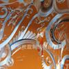 Bolsa rígida curva luminosa transfronteiriça parede de fundo europeia parede de arte esculpida em relevo europeu sala de estar de hotel cabeceira