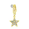 E-commerce Transfronteiriço Europeu e Americano Mais Vendido Piercing Sem Furo Folha Planeta Estrela de Cinco Pontas Diamante Piercing Joia Clipe de Umbigo Anel de Umbigo