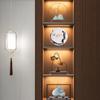 Nuevos adornos de estilo chino, mueble de vino, estantería antigua, modelo de sala de estar zen, oficina, entrada, decoración suave para el hogar.