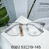 Nueva Moda para Hombre Negocios Montura Cuadrada Ceja Estante Montura de Gafas Tendencia de Moda Mismo Estilo Xiaohongshu Aleación Montura Completa