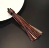 Mismo Color de Fondo Borla de Cuero Campana Negra Amazon Silicona Pulsera de Cuentas de Madera Accesorios de Joyería Accesorios de Pegamento Gotas 25 Colores