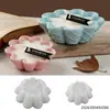 Molde de Silicone Espelhado para Tigela de Waffle Irregular em Miniatura com Flor, Tigela para Vela Grande e Pequena, Tigela de Armazenamento