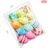 DIY de Pascua Huevo Pintado a Mano Juguete para Colorear de Jardín de Infancia Huevo de Simulación Huevo para Colorear