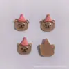 Urso de Desenho Animado Fofo Brinquedo de Comida Joias de Resina DIY Cola de Chantilly DIY Capa de Celular Fivela de Sapato Material Decorativo Shirley Mei