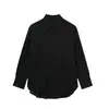 Exportação Transfronteiriça Roupas Femininas Primavera 2026 Estilo Europeu e Americano Calças com Bolso de Aba Decoração Camisa Casual Solta Tops para Mulheres D68728