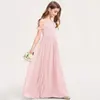 Vestido Chiffon Novo Estilo para Performance de Piano de Meninas, Vestido para Performance de Orquestra, Vestido Longo para Competição de Violino, Primavera
