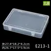 Caja de piezas para herramientas de ferretería Caja de plástico transparente de PP Caja de almacenamiento para artículos de oficina caja caja grande con tapa