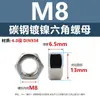Grado 4.88.8 Acero al Carbono Tuerca Hexagonal Exterior Tapa de Tornillo Niquelada Tuerca de Tornillo M1.4M2.5M4M5M6M8M10M12