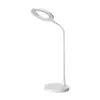 Luminária de Mesa Qixin LZ-201 Branco Millet Escritório Casa Uso Duplo Luminária de Mesa Proteção Ocular Luz Noturna Multiuso