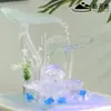 Ornamento Moderno Minimalista de Água Corrente Atraindo Riqueza Fonte de Água Circulante Interna Umidificador Recepção de Empresa Mesa Feng Shui Roda Atraindo Riqueza