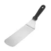 Espátula de Aço Inoxidável, Espátula para Grelhar, Espátula para Teppanyaki, Espátula de Cozinha, Espátula para Bife, Espátula Pequena com Fendas, Conjunto de Ferramentas para Churrasco, Resistente a Altas Temperaturas
