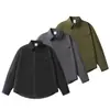 Yidao Vintage 2026 Otoño Nuevo Retro Japonés Corte Holgado Falso Dos Piezas Cuadros Patchwork Manga Larga Camisa de Trabajo para Hombre