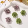 Atmósfera de Campo Verde Estilo Bosque de Principios de Primavera Cristales Perlas Hortensia Aretes DIY Pinzas Laterales Anillos Accesorios Florales para Zapatos