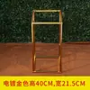 Nuevos Accesorios de Boda Ceremonia de Boda Pasillo Soporte para Flores Hierro Forjado Cuadrado Geométrico Marco Artificial Flor Pedestal Arreglo Decoración Adorno