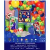 Ins Juego de Globos para Decoración de Cumpleaños Niños Niñas Fiesta de Cumpleaños de Bebé Accesorios para Disfrazar Escena
