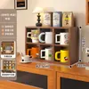 Soporte de Taza de Múltiples Niveles de Nueve Rejillas Estante de Almacenamiento para Tazas Exhibidor de Cajas Ciega de Figuras Estante de Almacenamiento Multiusos