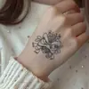 Nuevas Pegatinas de Tatuaje Cubre Hierbas Danza del León Estilo Chino Impermeables de Larga Duración Nicho de Gama Alta Pegatinas de Tatuaje de Hierbas Danza del León