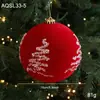 Nueva Bola de Terciopelo Rojo con Lentejuelas Brillantes para Árbol de Navidad, Exhibidor de Ventana y Accesorios de Decoración para Centros Comerciales