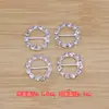Acessórios para Joias DIY de Liga Metálica Fivela de Diamante Redonda em Formato de Coração Fivela de Placa de Flor Fivela Japonesa Acessórios de Cabelo Feitos à Mão Material para Tiaras