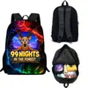 Mercancía de Juego Mochila de Dibujos Animados 99 Noches en el Bosque para Estudiantes de Primaria y Secundaria