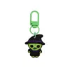 Llavero de Goma Suave de Fantasma de Halloween Dibujado Hebilla de Puerta en Forma de 8 en Forma de U Llavero Pinza de Langosta Figura de Muñeco Hebilla Colgante Adorno